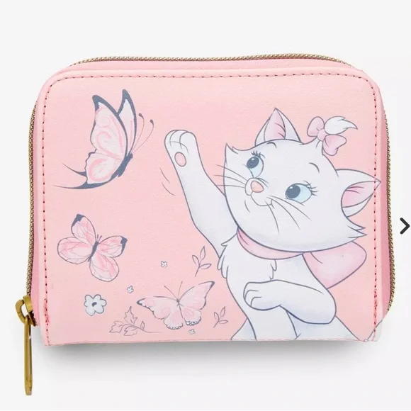 Loungefly Disney The Aristocats Marie Butterfly Mini Zipper Wallet - Picture 2 of 6